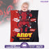 Personalized Baby Superhero Blanket – Custom Name & Birthdate | Funny Red Hero Style